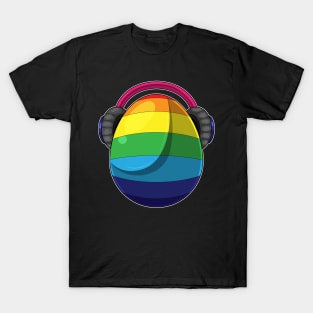 Easter egg Easter Rainbow Music T-Shirt